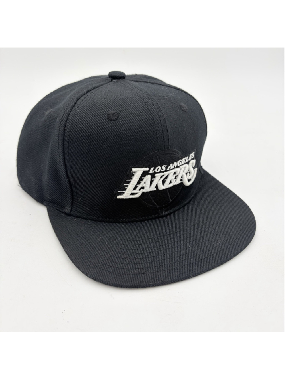 Los Angeles Lakers Black Mitchell & Ness SnapBack Baseball Cap One size